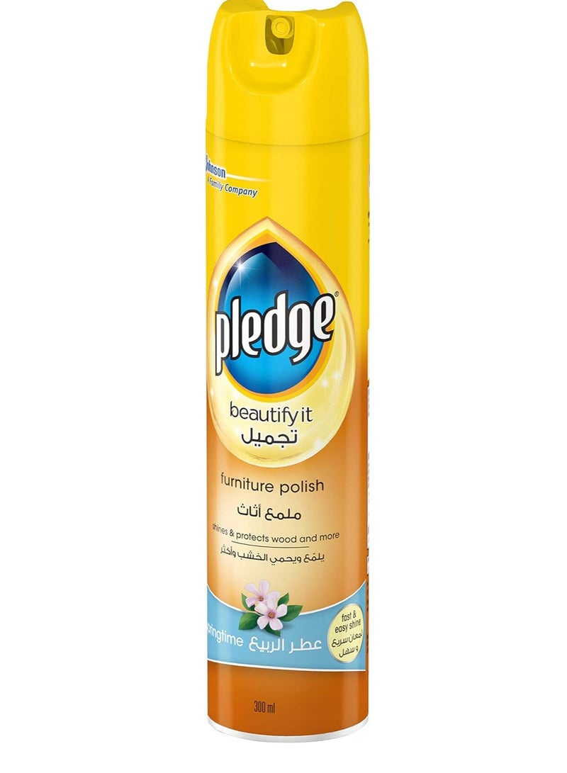 Pledge Furniture Polish Spring Time 300Ml