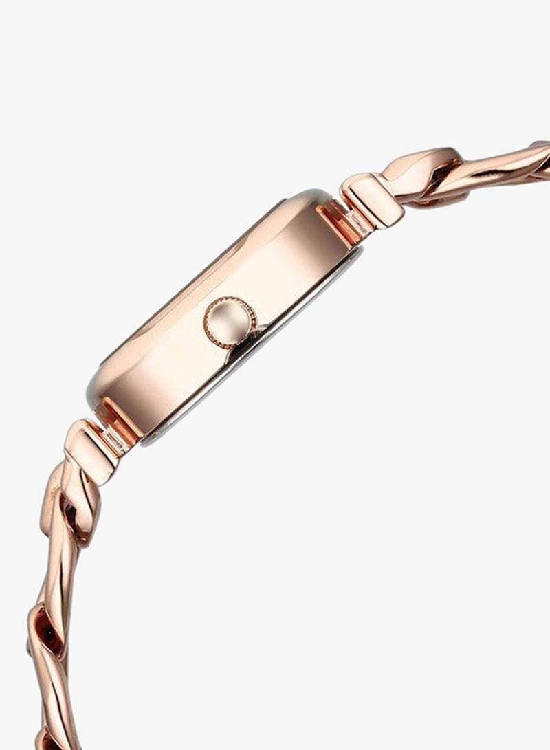 Titan Raga Showstopper 2.0 Quartz Rose Gold Square Dial Watch for Women-95302WM01 - Image 4