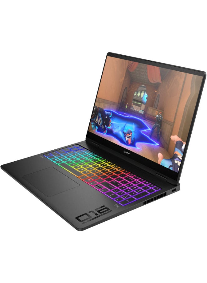 HP لابتوب OMEN MAX 16، شاشة QHD 16" بتردد 240Hz IPS، معالج Intel Core Ultra 9 275HX، 32GB ذاكرة DDR5، 1TB SSD، NVIDIA GeForce RTX 5080 بسعة 16GB، لوحة مفاتيح RGB إنجليزي، أسود ظل - Image 2