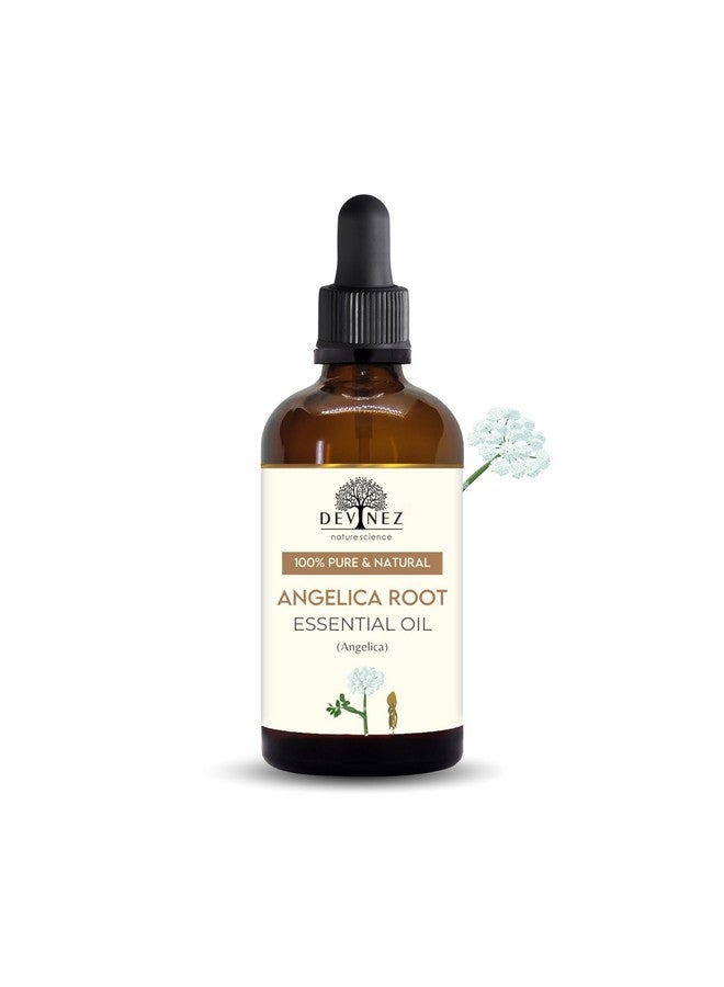 Devinez Premium Angelica Root Essential Oil - (50ml), Undiluted, in Amber Glass Bottle, for Skin Care, Acne, & Aromatherapy, coughs, cold, congestions - Image 1