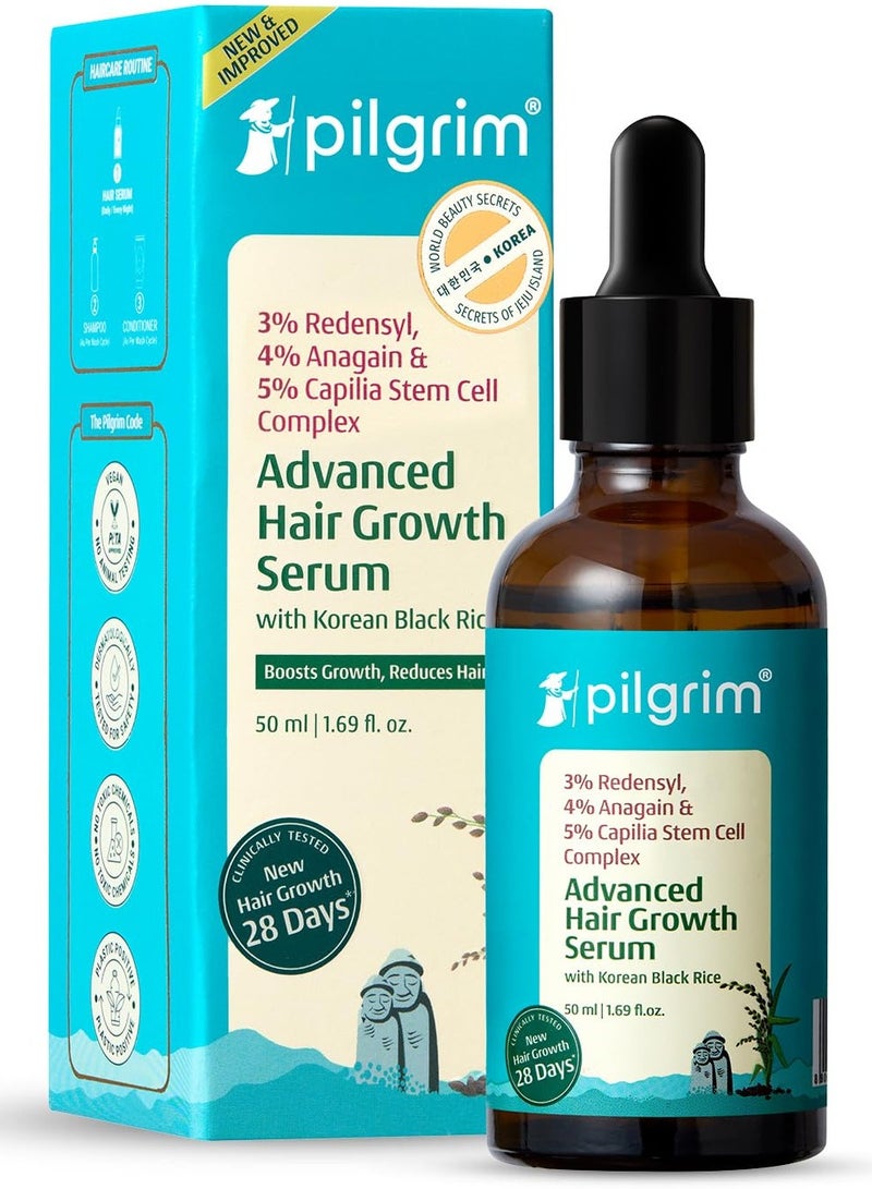 بيلجريم مصل ريدينسيل 3٪ أناجين 4٪ لنمو الشعر المتقدم للنساء والرجال 50 مل - Image 1