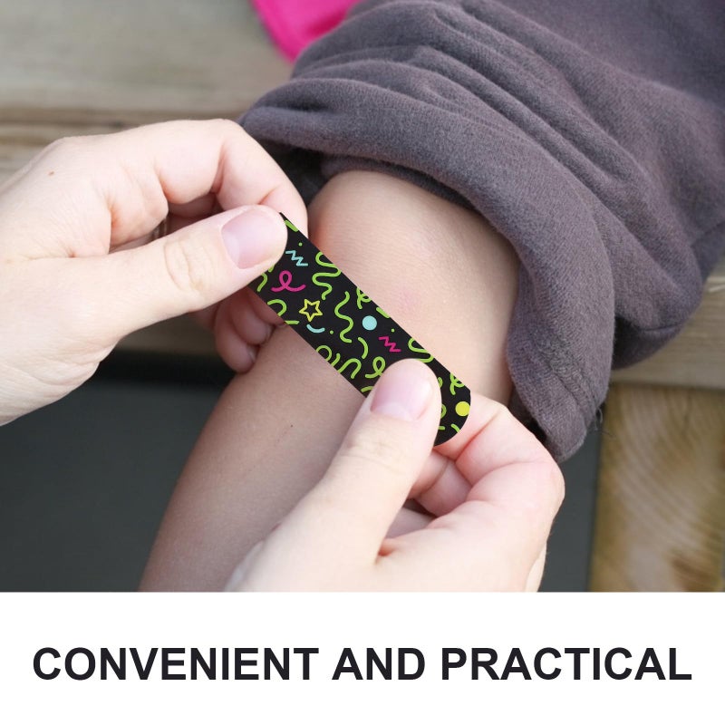 Glow In The Dark Adhesive Bandages 100pcs Cartoon Patterns Breathable Wound Patches - Image 4