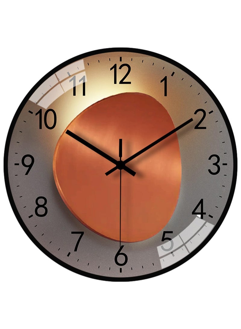 Wall Clock, 8 Inch Silent Non Ticking Modern Wall Clock, Clear and Easy to Read for Living Room Meeting Rooms Bedroom Kitchen Office Decor  - Image 1