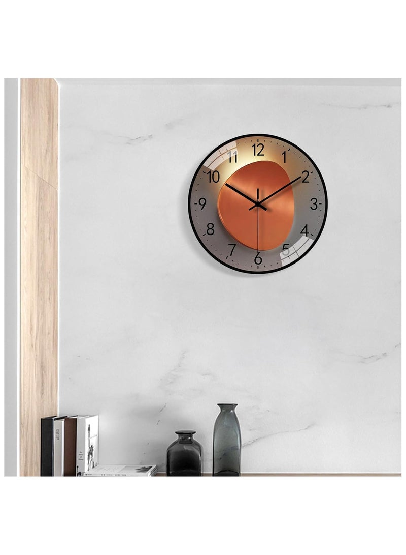 Wall Clock, 8 Inch Silent Non Ticking Modern Wall Clock, Clear and Easy to Read for Living Room Meeting Rooms Bedroom Kitchen Office Decor  - Image 2