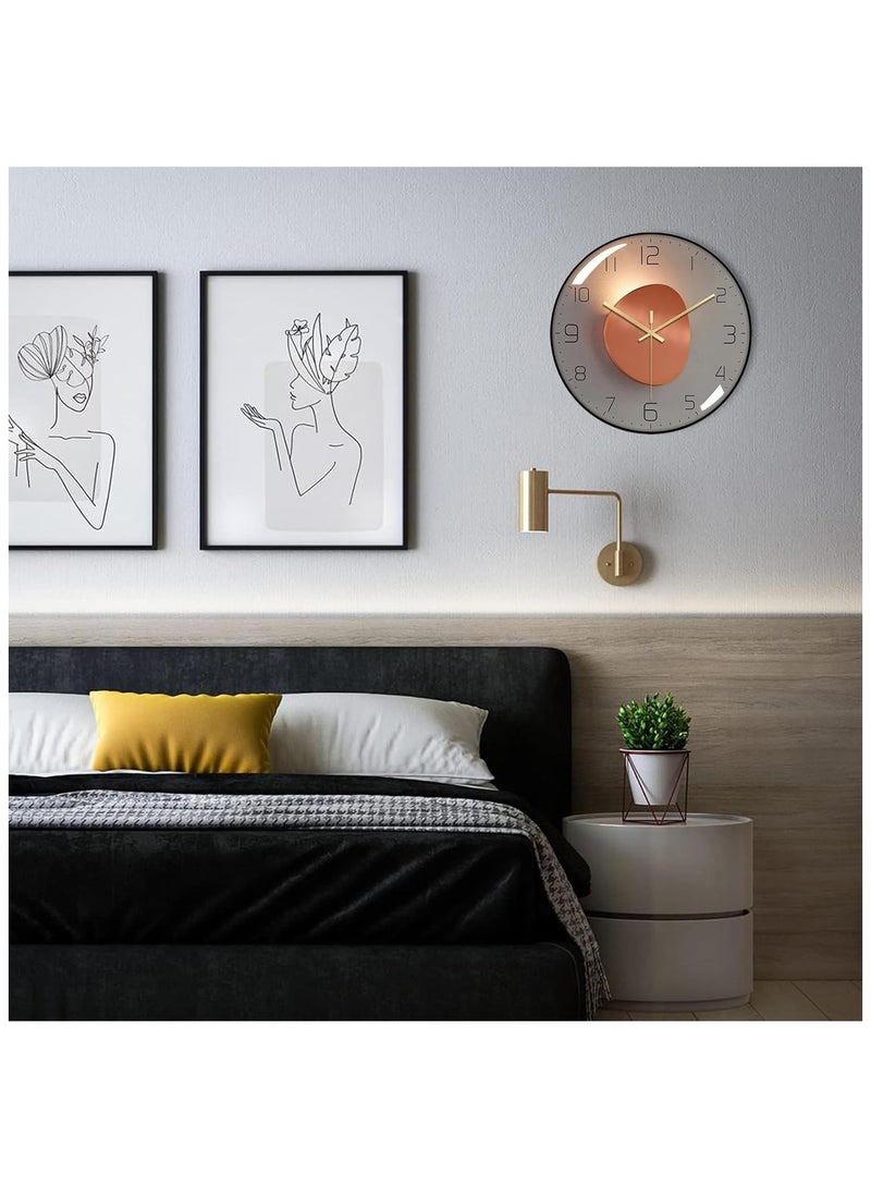 Wall Clock, 8 Inch Silent Non Ticking Modern Wall Clock, Clear and Easy to Read for Living Room Meeting Rooms Bedroom Kitchen Office Decor  - Image 4