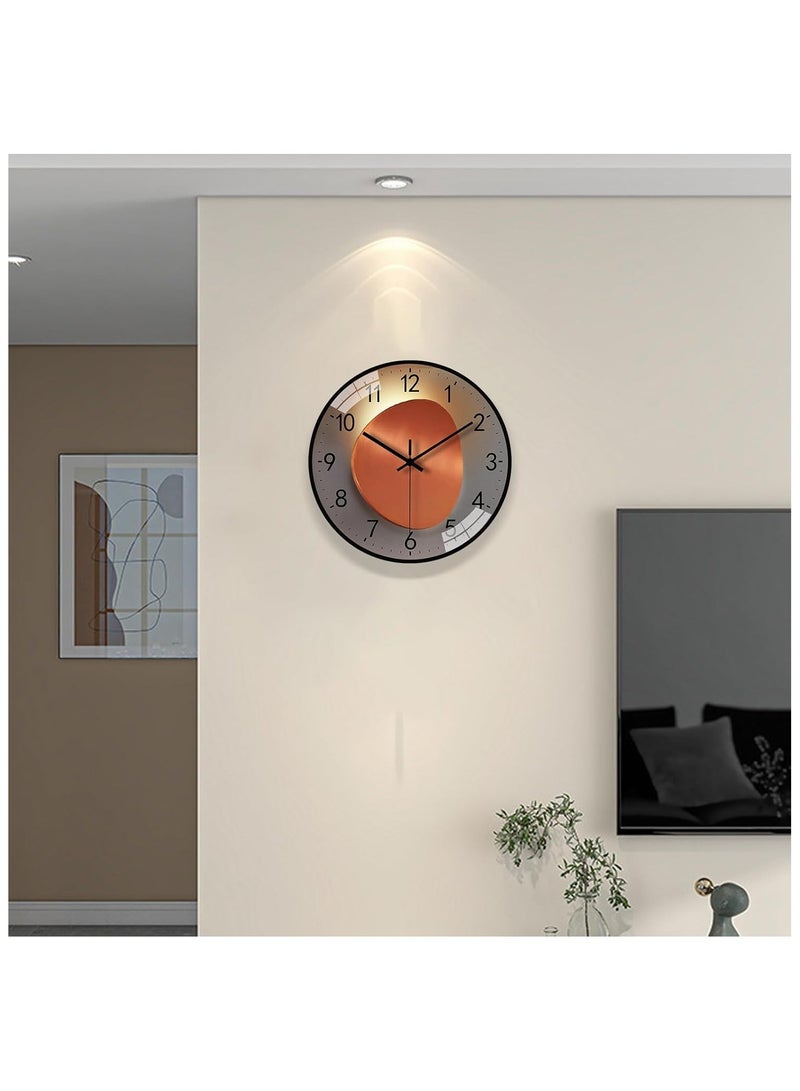 Wall Clock, 8 Inch Silent Non Ticking Modern Wall Clock, Clear and Easy to Read for Living Room Meeting Rooms Bedroom Kitchen Office Decor  - Image 5