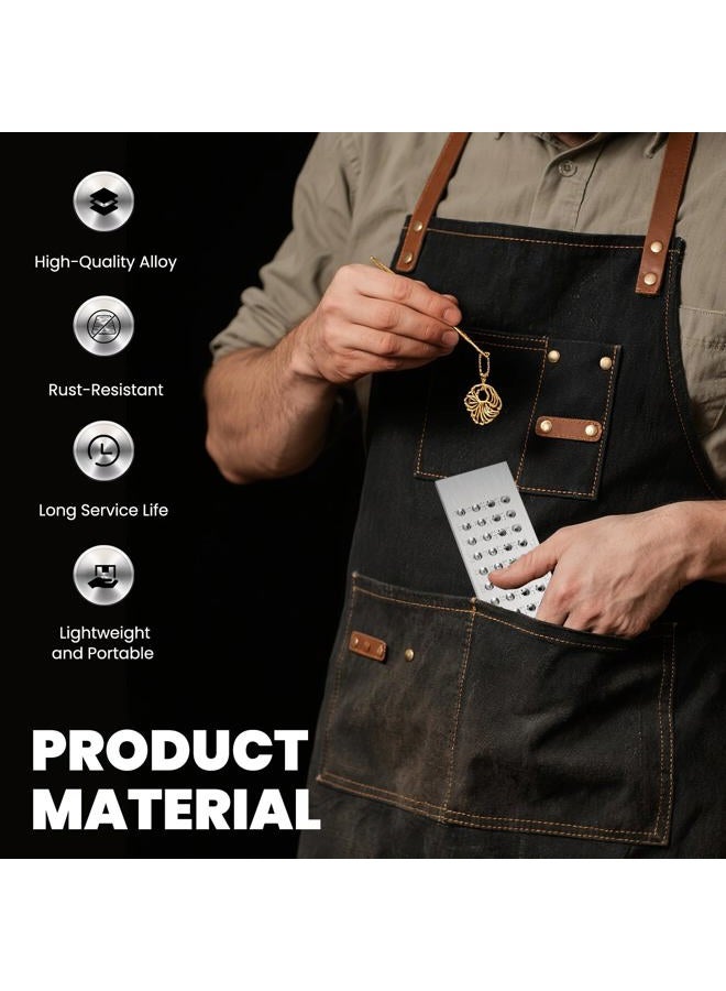 NEWTRY 0.26-4.0mm Class A Stainless Steel Wire Drawplate Drawing Plate Tungsten Carbide 52 Round Holes for Jewelry Making 0.26-4.0mm 0.26-4.0mm - Image 4