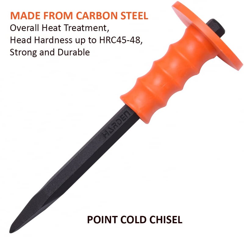 Harden 250mm Point Head Concrete Mason Cold Chisel OnePiece Forged and Heat Treated 610812 - Image 3