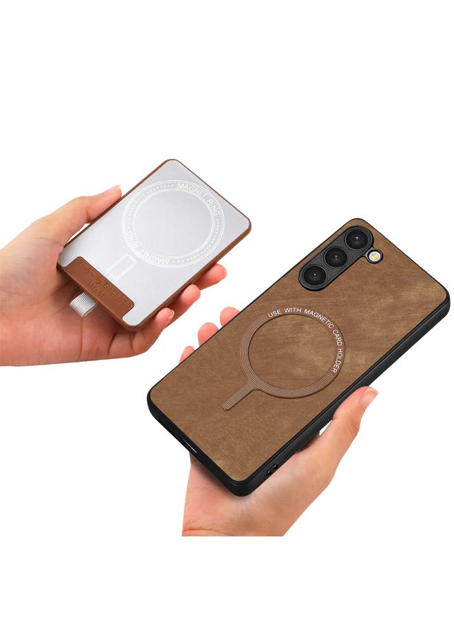 اس-توب جراب هاتف جلدي لهاتف Samsung Galaxy S24 Ultra 5G بتصميم كلاسيكي مع حقيبة بطاقات مغناطيسية قابلة للفصل - Image 4