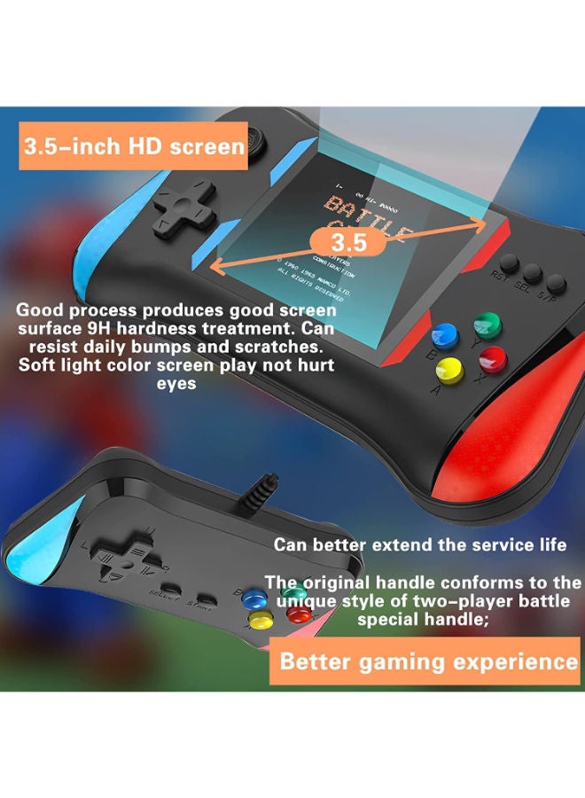 SUP Handheld Game Console for Kids Adults 3.5'' LCD Screen Retro Handheld Video Game Console Preloaded 500 Classic Retro Video Games with Rechargeable Battery - Image 2