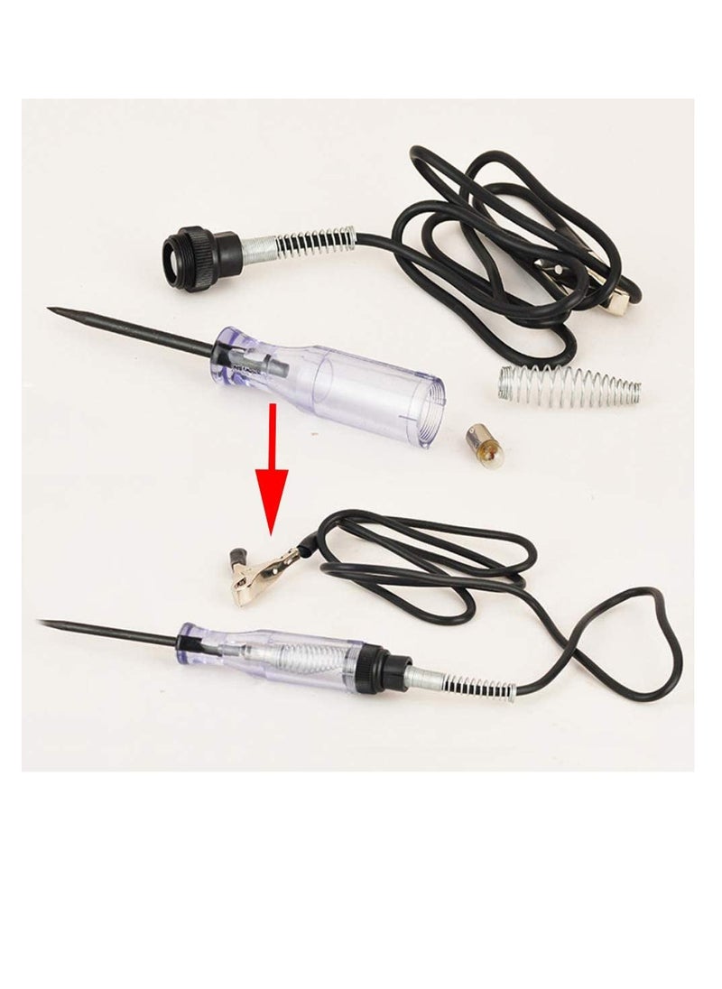 SUNSAR 2 Pcs 6-12-24V DC Car Circuit Tester Light, Automotive Electrical Volt Test Light/Long Probe for Wire/Fuse/Socket and More  - Image 5