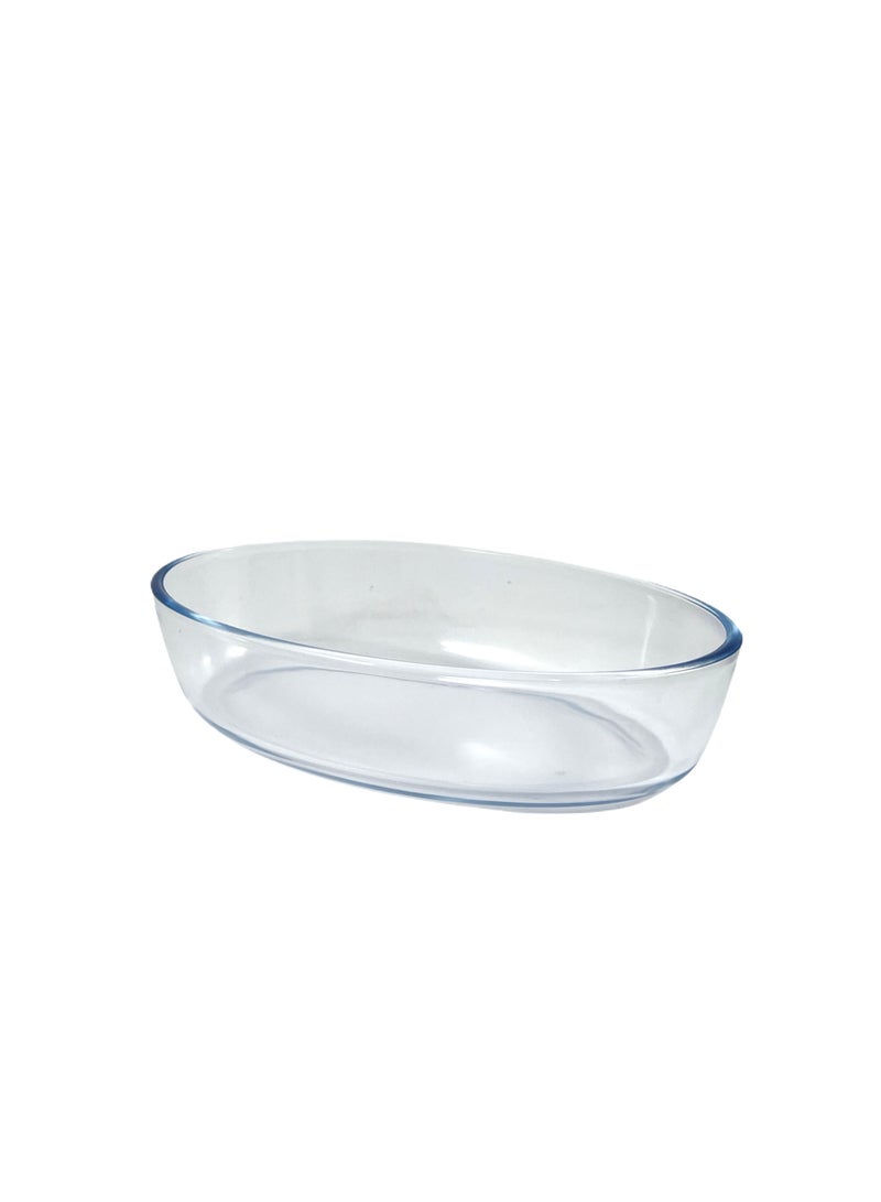 Homemaker Oval Glass Baking Dish, 0.7 Lt Capacity, 20.6X13.6 Cm Diameter, 4.8 Cm Height - Clear - Image 2