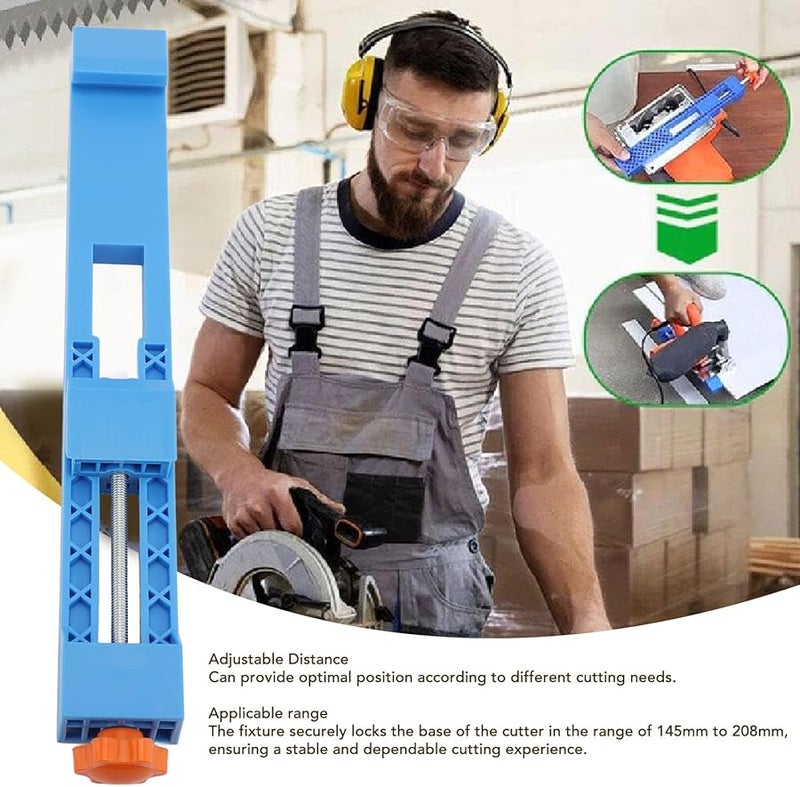 Heavy Duty Circular Saw Guide Adjustable Milling Clamp 145mm To 208mm Plastic Metal - Image 5