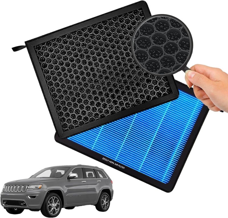 ZEZUT Cabin Air Filter CF11183 for Dodge Durango and Jeep Grand Cherokee - Honeycomb Structure with Activated Carbon - Image 1