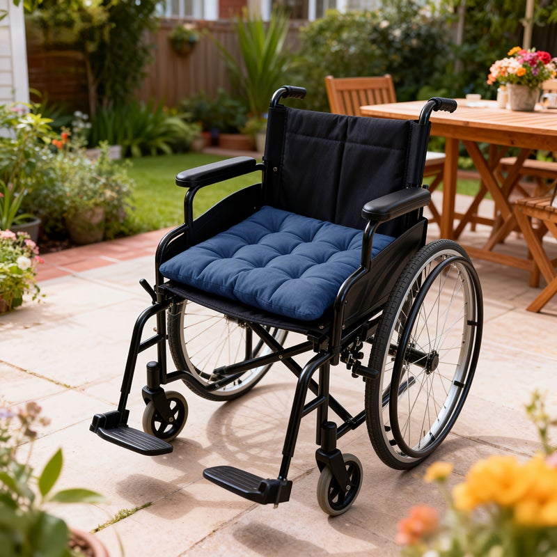 Black Cushion Anti Pressure Sore Soft Hip Support With Straps Coccyx Care Home Essentials - Image 3