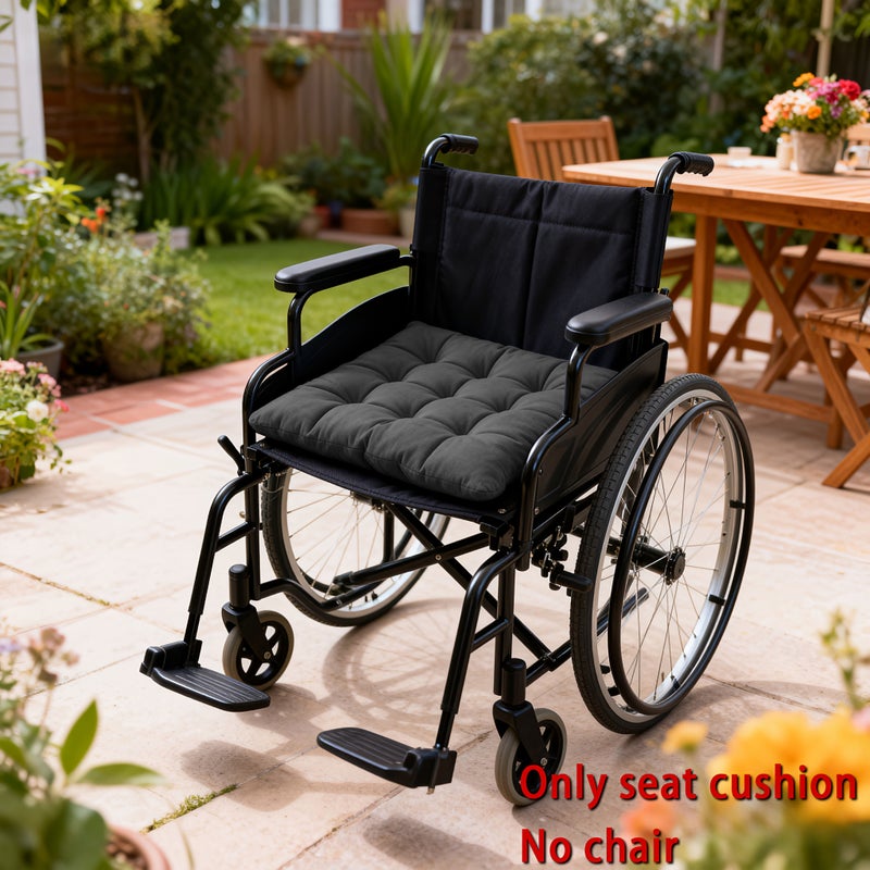 Black Cushion Anti Pressure Sore Soft Hip Support With Straps Coccyx Care Home Essentials - Image 1