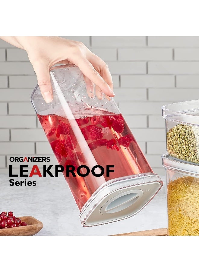 ORGANiZERS Leakproof Storage Container-1703 Ml- For Kitchen Organization, Airtight Liquid Sealed Always Fresh Plastic Container With Vacuum Lid – Bpa Free Storage Container - Image 5