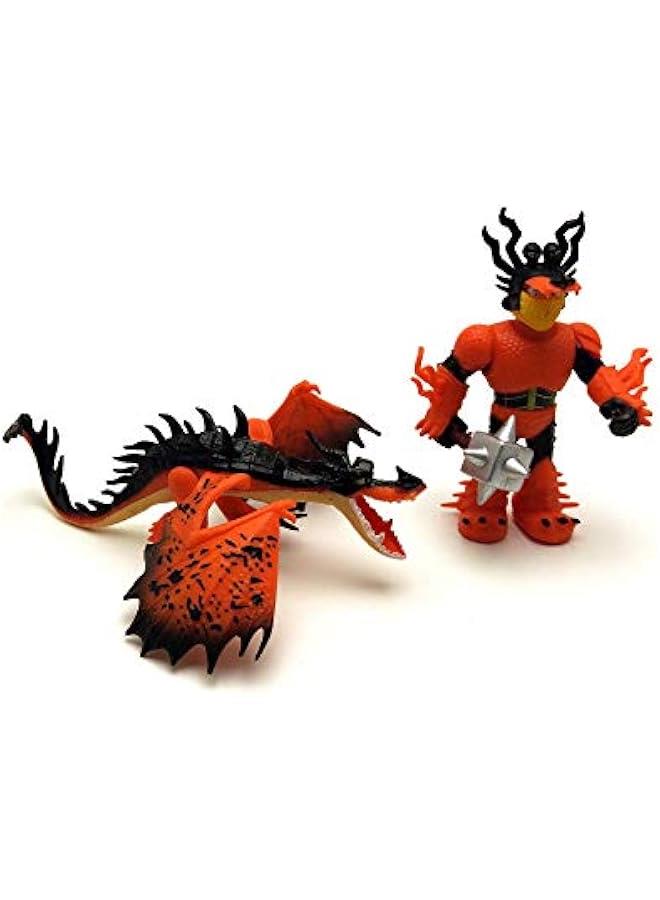 Dragons & Vikings Action Figures | Light Fury, Night Fury, Deathgripper, Monstrous Nightmare, Deadly Nadder, Hiccup, Astrid Hofferson, Snotlout Jorgenson | Set of 8 Pcs  - Image 4