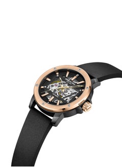 Kenneth Cole New York Kenneth Cole New York 44mm Automatic Men's Watch with Black Dial & Black Silicone Strap  - Image 2