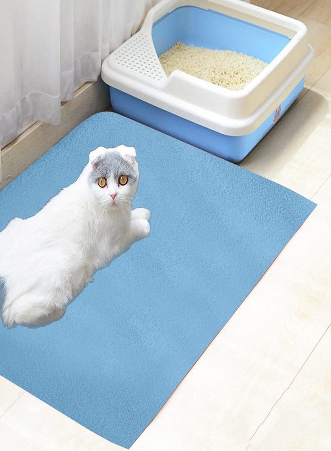 Trance Trance Home Linen Medium Size Pet Sheet / Size - (100cmx70cm) 100% Waterproof with Airflow Technology, Soft, Hypo-Allergenic, Washable Pet Dry Sheet, Potty Trainer, Sky Blue - Image 2