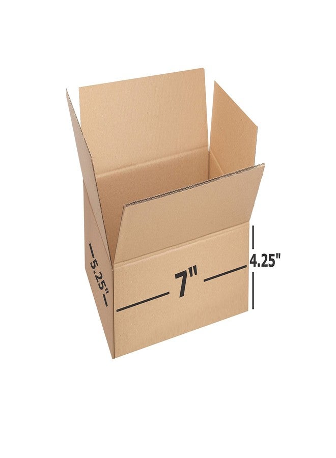 Box Brother 3 Ply Brown Corrugated Box Packing box Size: 7x5.25x4.25 Length 7 inch Width 5.25 inch Height 4.25 inch 3Ply Corrugated packing box (Pack of 60) - Image 1