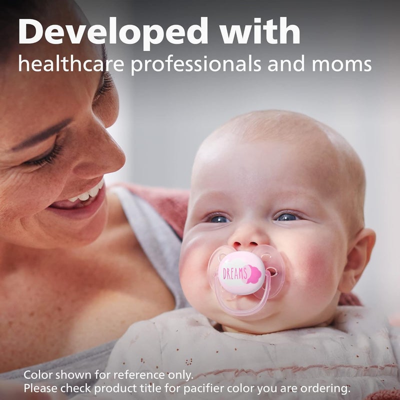 AVENT Philips Ultra Soft Pacifier, 0-6 Months, Dreams and Swan Designs, Pack of 4 - Image 4