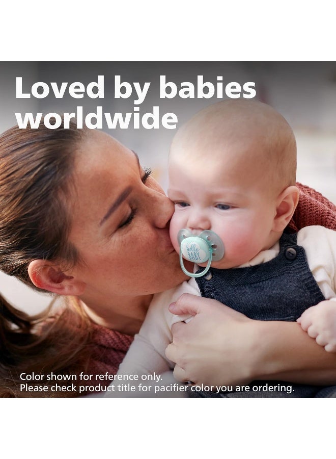 AVENT Philips Ultra Soft Pacifier, 0-6 Months, Dreams and Swan Designs, Pack of 4 - Image 2