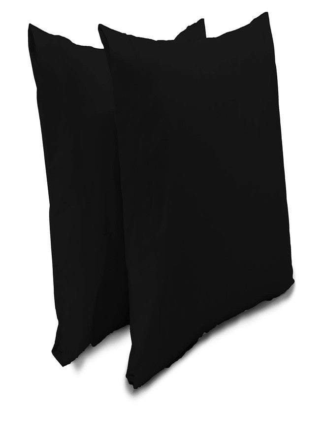 Superity Linen Pillow Cases King Size - Open Enclosure - 2 Pack - 100% Soft and Comfortable Premium Cotton - Black - Image 3