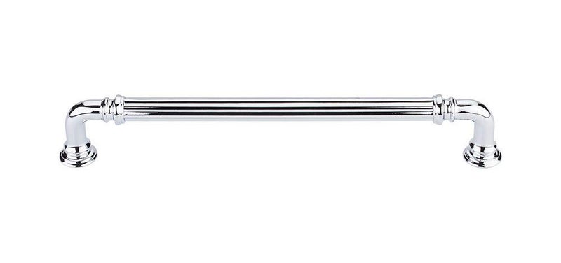 Top Knobs TK324PC Chareau Collection 7 Reeded Pull Polished Chrome