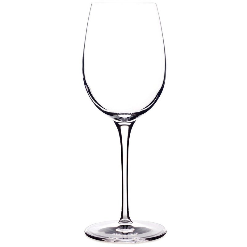 Luigi Bormioli Luigi Bormioli Wine Styles 1275 oz Soft White Wine Glasses Set Of 2  Ultra Clear Glass Laser Cut Rim LeadFree Elegant Wine Tasting Glassware Dishwasher Safe Fine Quality