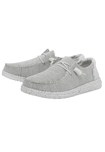 HEYDUDE Womens Wendy Sox Stone White Size 8 Womens Shoes Womens Slip On Shoes Comfortable LightWeight - Image 3