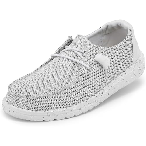 HEYDUDE Womens Wendy Sox Stone White Size 8 Womens Shoes Womens Slip On Shoes Comfortable LightWeight - Image 1
