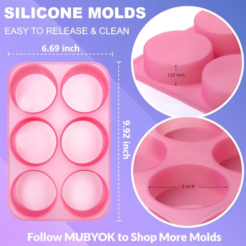 MUBYOK M421 Car Freshie Supplies Starter Kit with 1LB Scented Aroma Beads,3 inch Circle Silicone Molds and CardStock(Make 9 Freshies) - Image 5