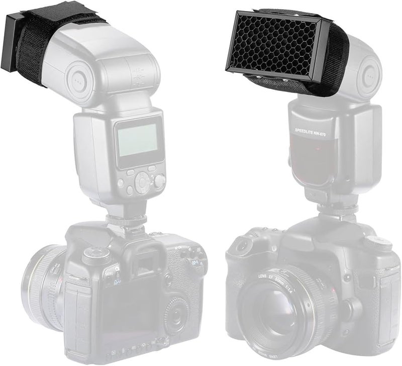 Metal ABS Comb Grid Light Control Filter Cover For Camera Flash 43mm Height 80mm Width - Image 3