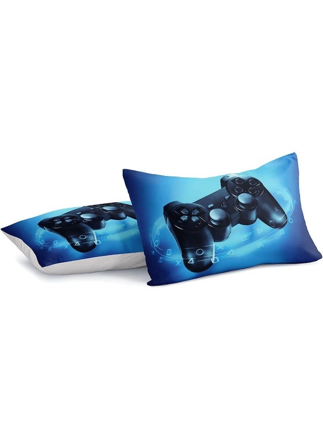 lris Bedding Gamer Comforter Set for Boys Teens Red and Black Gaming Bedding Set Video Game Bedding Home Decor for Kids Comforter Queen Size 3 Pieces Duvet Set 1 Comforter with 2 Pillowcases  - Image 4