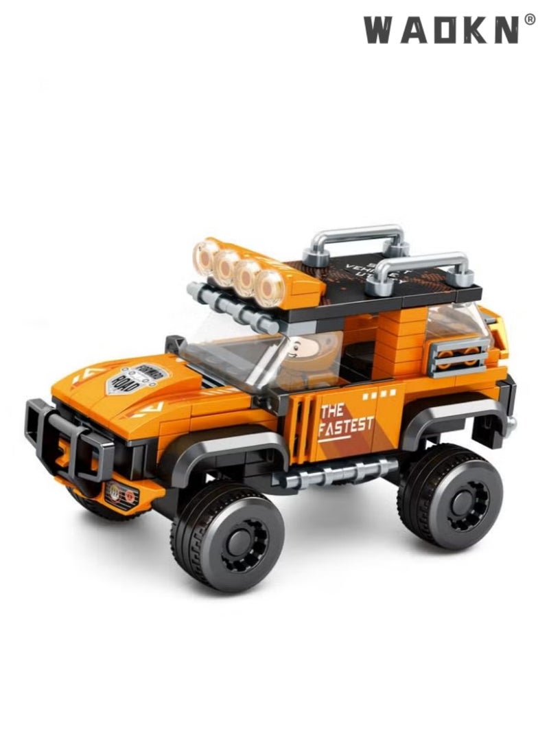 New Small Particle Assembled Vehicles Sports Car Model Toys Parent and Child Play Assembled Building Blocks Toys Exercise Kids Spatial Thinking Ability and Hands On Ability Preschool Boys and Girls Ages 5-10