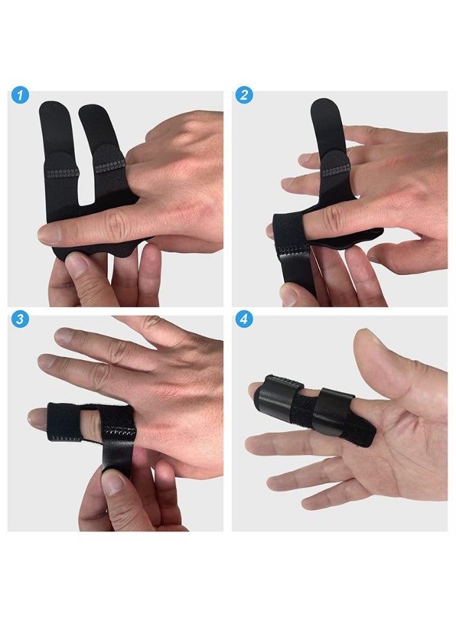 4 Pcs Trigger Finger Splints - Arthritis Relief, Finger Immobilization, Pain Relief for Adults - Suitable for Index, Middle, Ring Fingers - Image 3