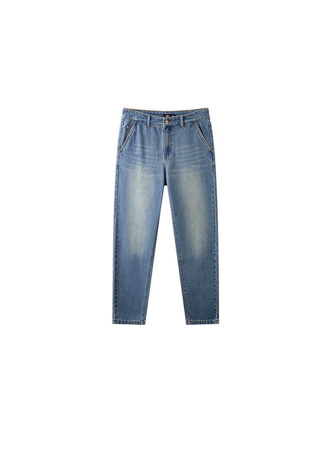 Semir Men's Pure Cotton Spring Retro Washed Jeans Fashionable All-match Tapered Pants 109125124102 - Image 3