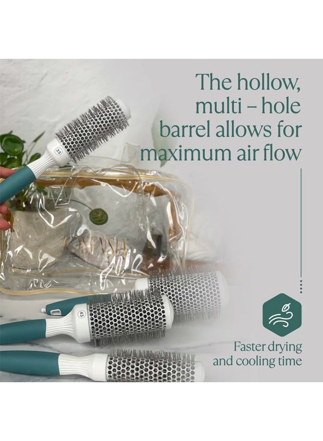 Osensia Round Brush Set for Blow Drying and Styling - Ceramic Ionic Thermal Brushes, Wet Hair Brush Bundle with Travel Bag for Women and Men - Image 4