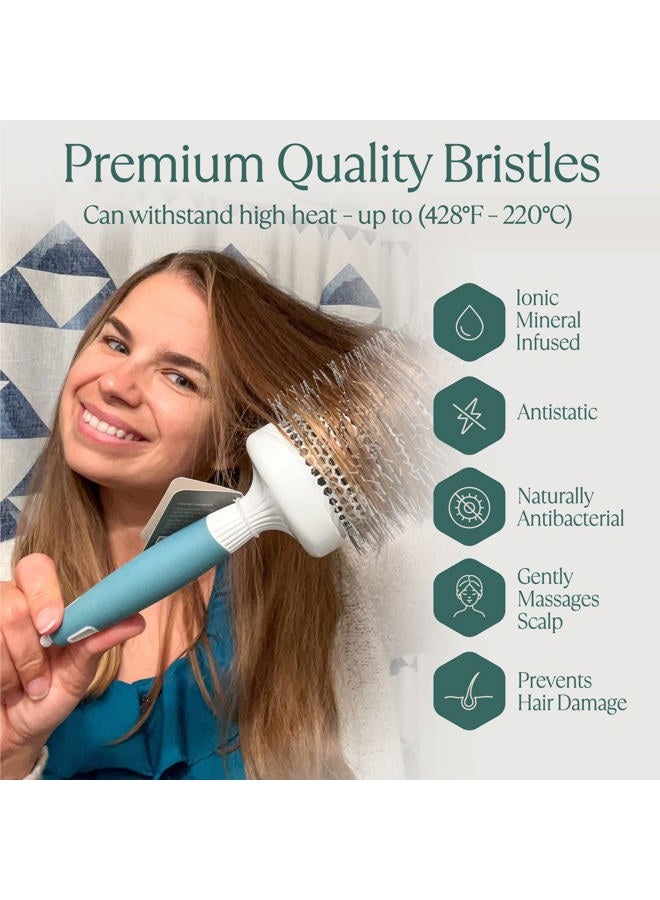 Osensia Round Brush Set for Blow Drying and Styling - Ceramic Ionic Thermal Brushes, Wet Hair Brush Bundle with Travel Bag for Women and Men - Image 3