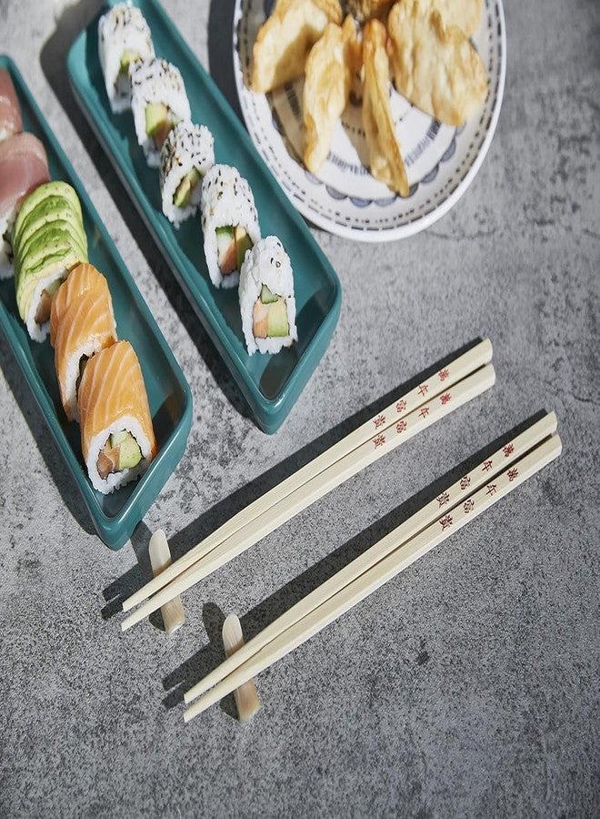 Zoov Wooden Chopsticks Lightweight Easy to Use Multicolor Design (5 Pair) - Image 4