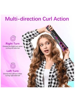 General Cordless Automatic Curling Iron - Portable Electric Curling Iron with LCD Display, Fast Heating Curling Iron Rechargeable Styling Tool  - Image 5