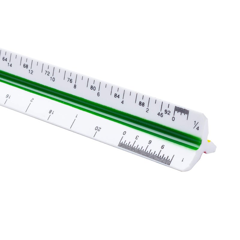 Mr. Pen Architectural Scale Ruler, 12" Plastic Architect Scale - Image 1