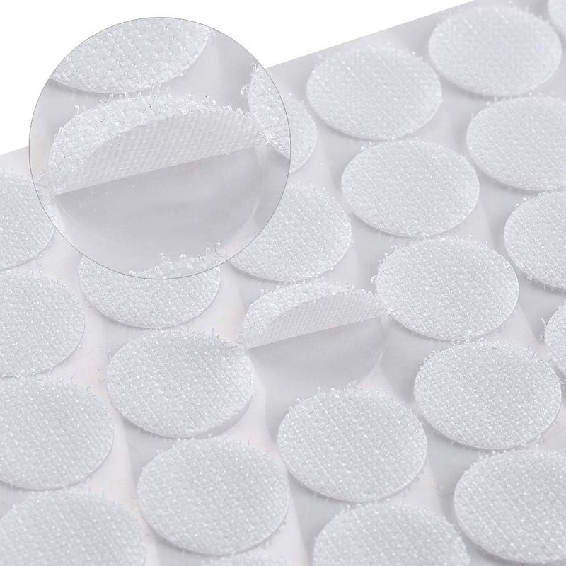 Velbk Hook & Loop Round Dots Self Adhesive – 13mm Nylon Strong Adhesive Dots | Waterproof & Reusable Fastener Tape | Multi-Purpose Velcro Stickers for Home, Office, Car & DIY (100) - Image 2