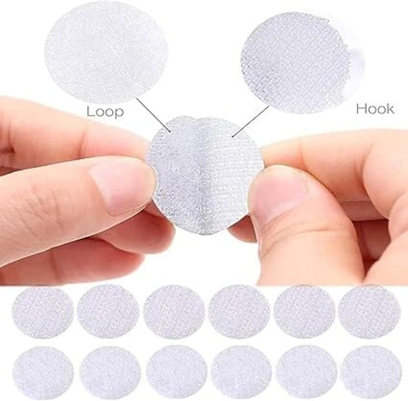 Velbk Hook & Loop Round Dots Self Adhesive – 13mm Nylon Strong Adhesive Dots | Waterproof & Reusable Fastener Tape | Multi-Purpose Velcro Stickers for Home, Office, Car & DIY (100) - Image 5