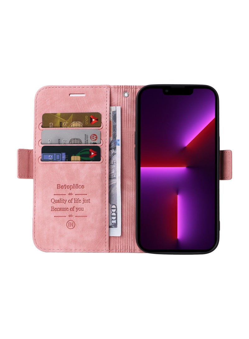 Suteni Flip Cover Leather Card Slots Phone Case for iPhone - Image 2