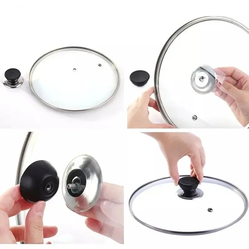 Kitchen Pot Lid Knobs Universal Pan Lid Holding Tops Replacement Lid Hand Grip Knob Handle Resistant Tool with Screwdriver gift - Image 4
