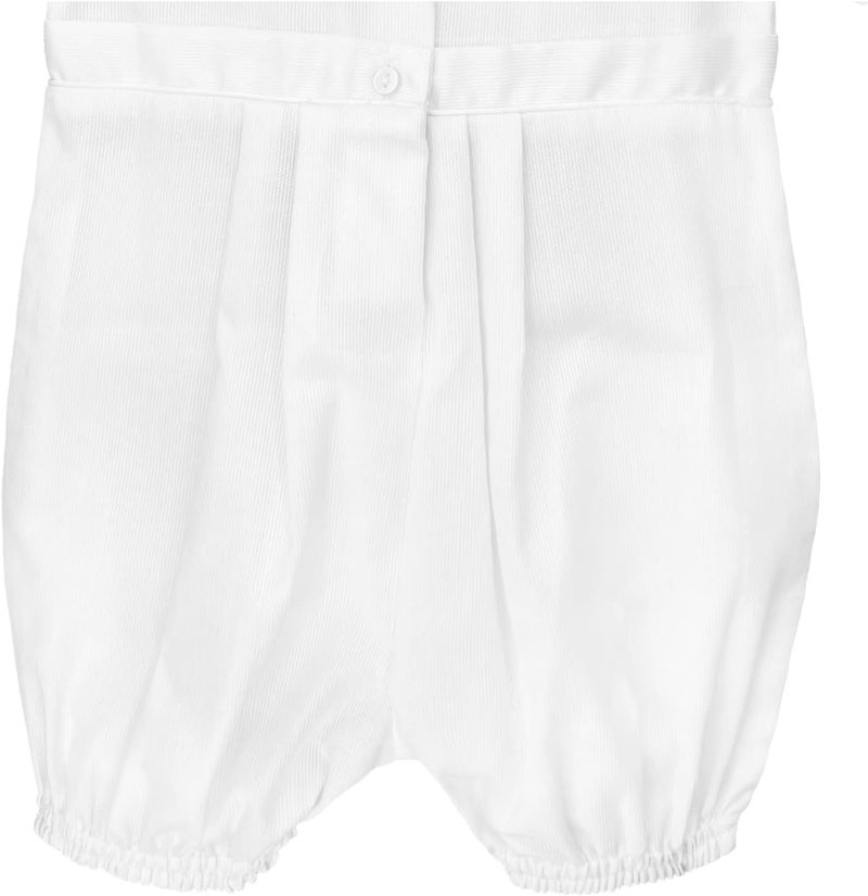 Petit Ami Baby Boys' Pique Christening Knicker, White - Image 4