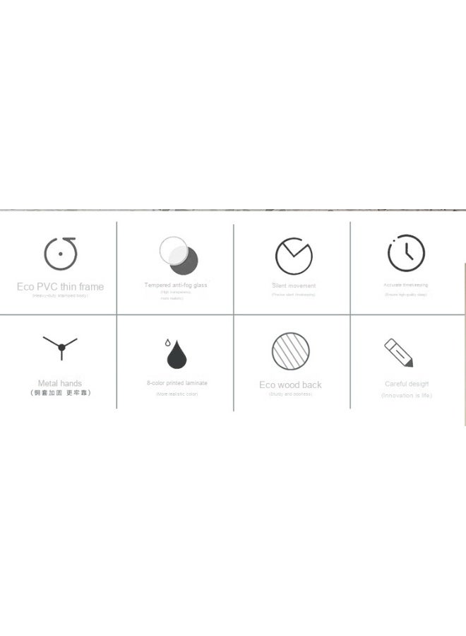 Minimalist 12-Inch Silent Arc Glass Wall Clock for Living Room, Bedroom, Study, and Café - Image 3