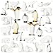 Jerify 32 Pieces Mini Arctic Animals Figurines Set Polar Animals Realistic Winter Figurine Beluga Whale Seal Wolf for Party Favor Cake Decoration CraftArctic Animal Set - Image 4
